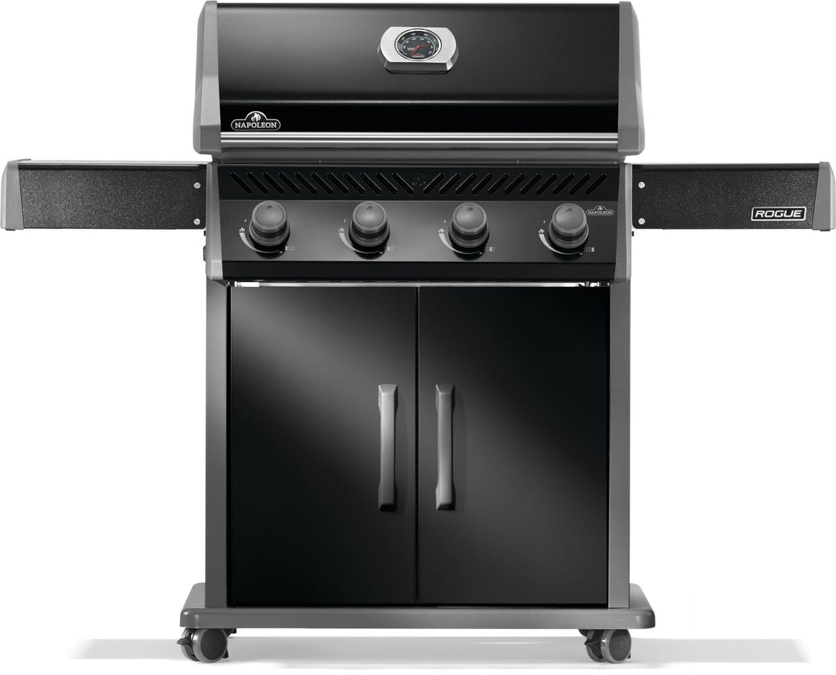Rogue 525 Propane Gas Grill - Black, Stainless Steel Grids — original official Napoleon product image, SKU R525PK-2-SS