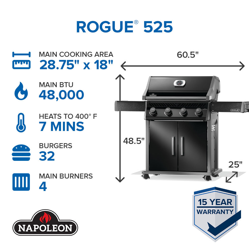 Napoleon Rogue 525 gas grill outdoor lifestyle image