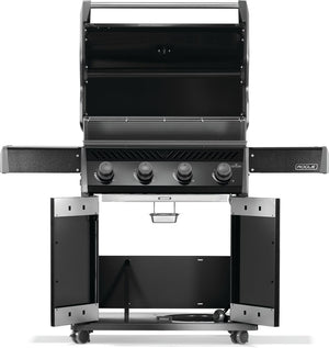 Napoleon Rogue 525 gas grill open cooking chamber and grid view