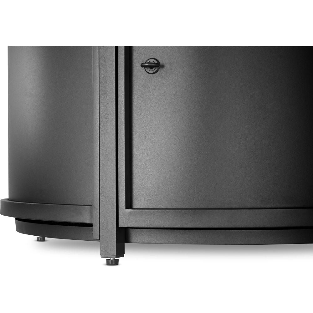 Napoleon table surround leveling foot and black panel detail