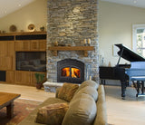 Majestic WarmMajic II wood fireplace in a piano room