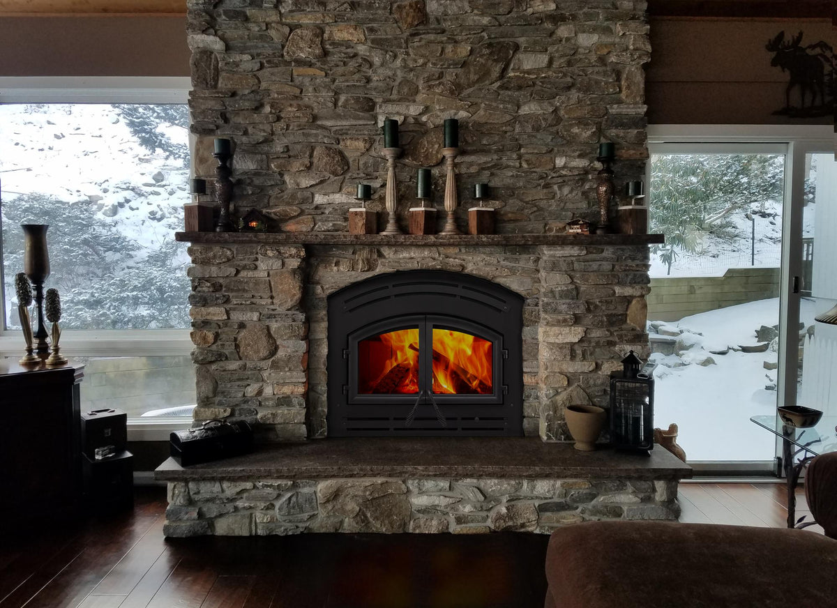Majestic WarmMajic II wood-burning fireplace room setting