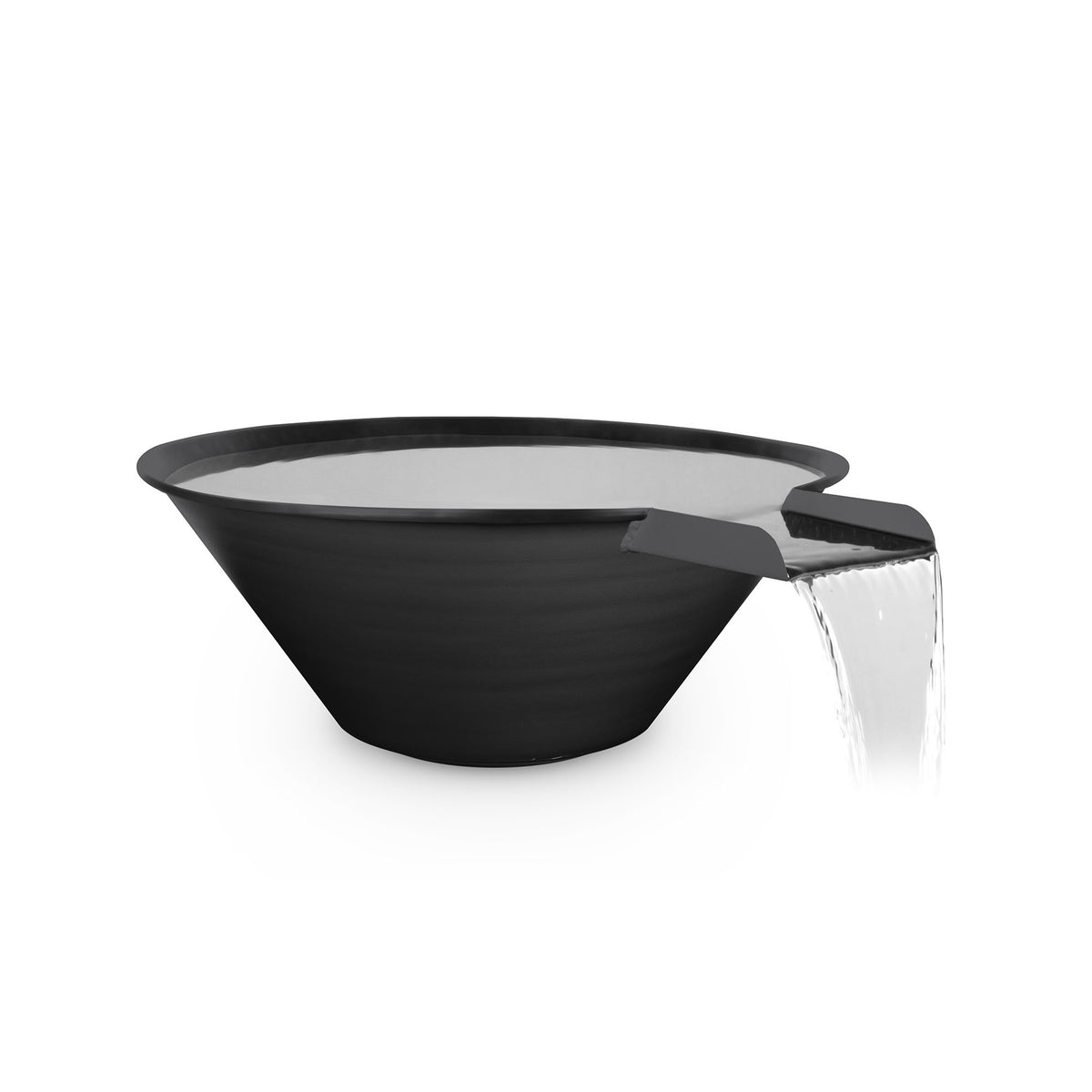 The Outdoor Plus Cazo Water Bowl - Powder Coated - Black