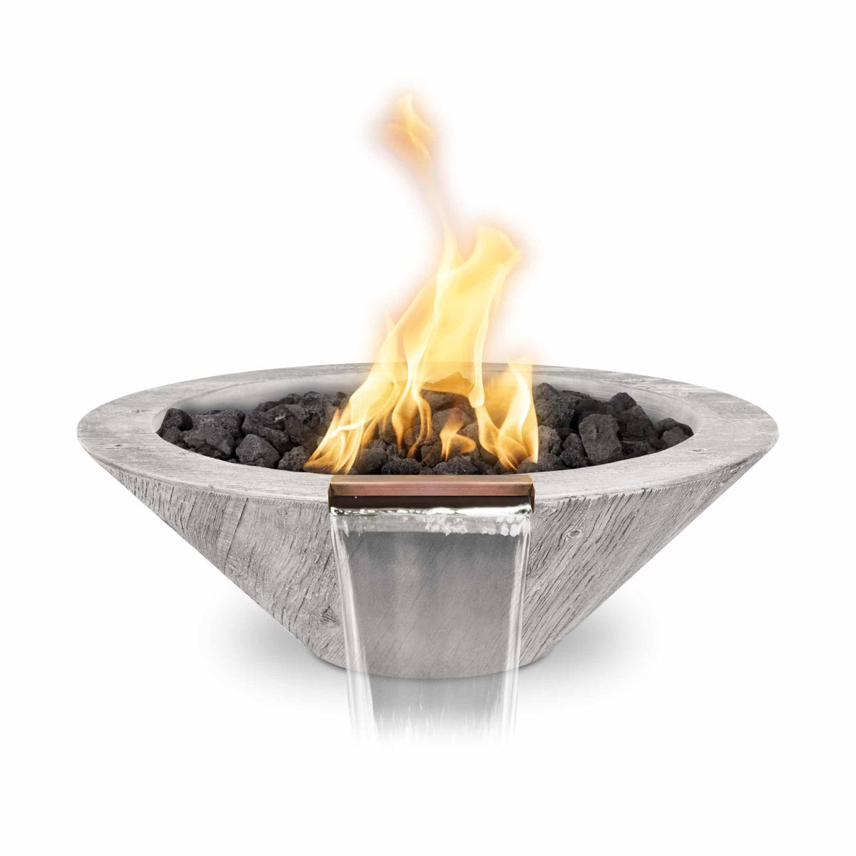 The Outdoor Plus Cazo Concrete Wood Grain - Fire & Water - ivory