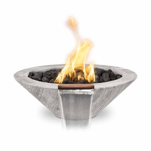 The Outdoor Plus Cazo Concrete Wood Grain - Fire & Water - ivory