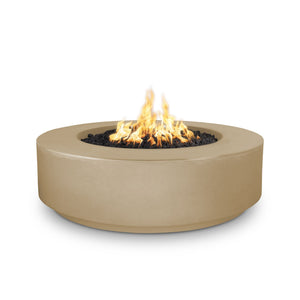 The Outdoor Plus Florence GFRC Fire Pit - 42 inch - Brown