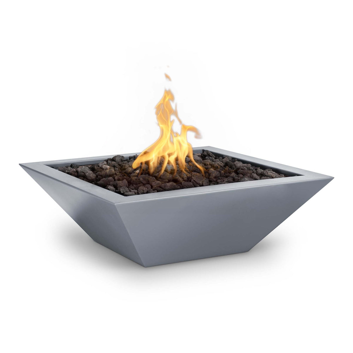 The Outdoor Plus Maya PowderCoat Fire Bowl - gray