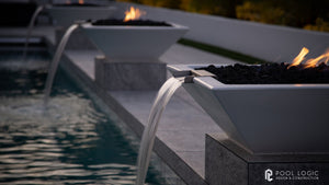 The Outdoor Plus Maya Fire Water Bowl GFRC Limestone 001