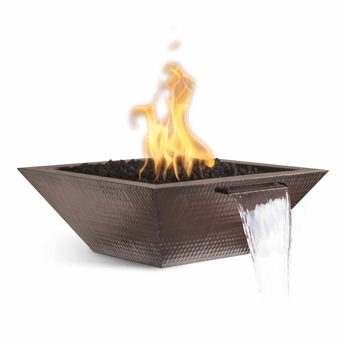 The Outdoor Plus Maya Fire & Water Bowl - Copper Hammered