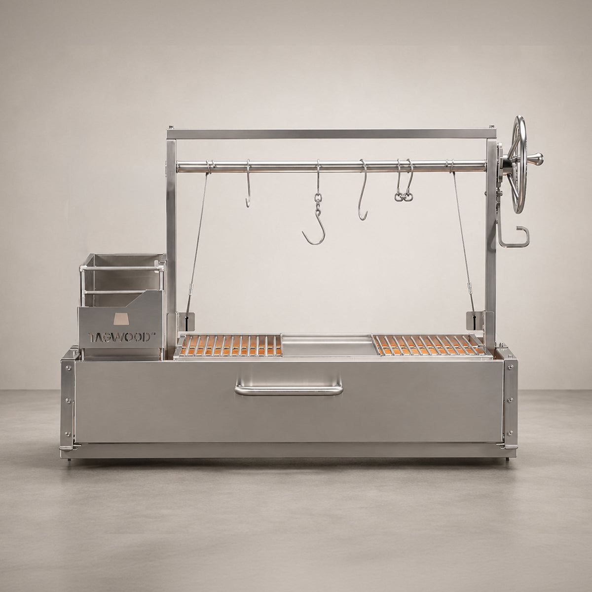 Tagwood BBQ05SS Built-In Santa Maria Argentine Gaucho Grill