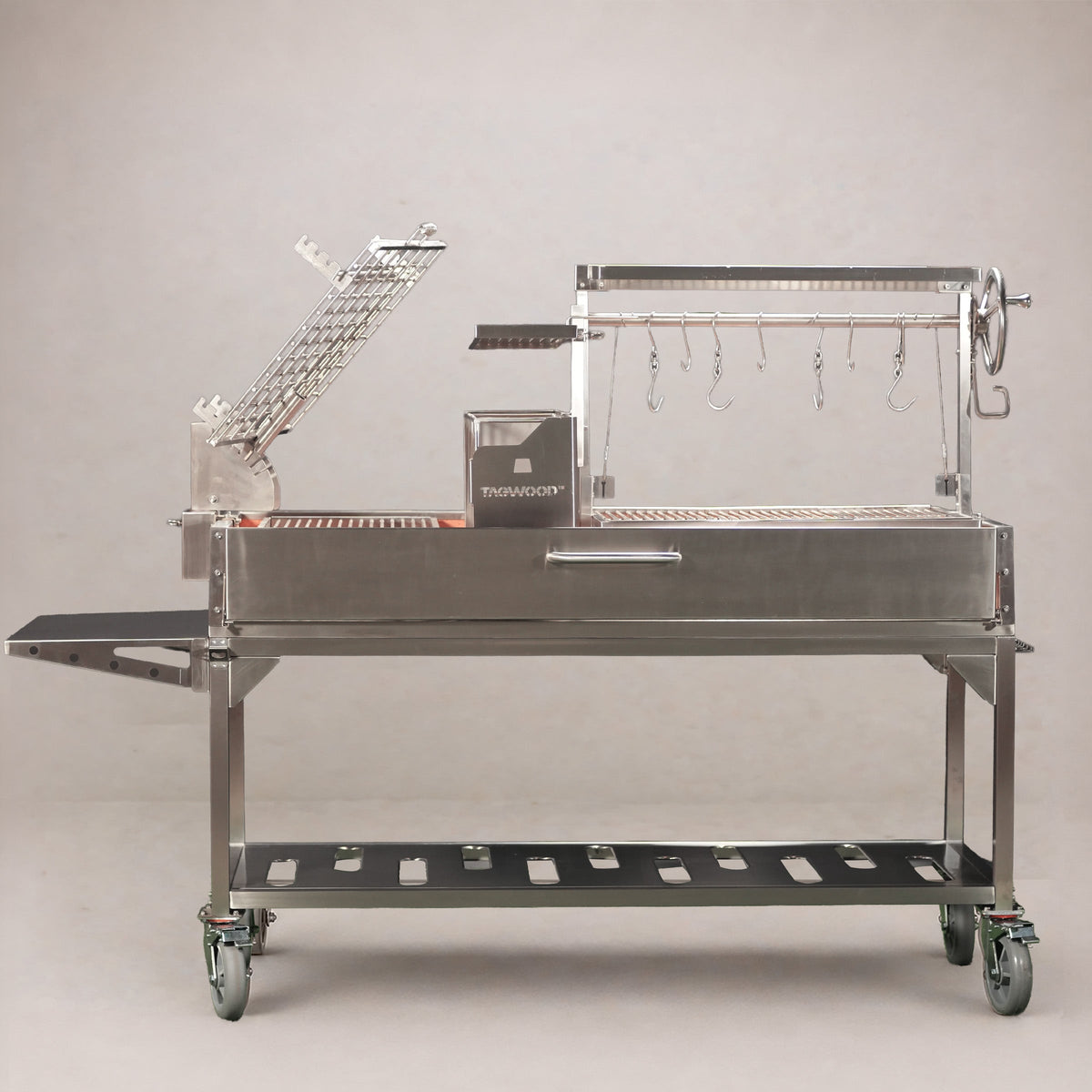 Tagwood BBQ BBQ26SS Freestanding Argentine Santa Maria Grill – 304 Stainless Steel