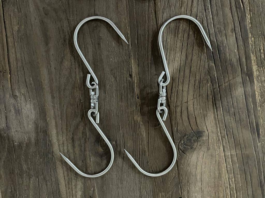 Tagwood BBQ 304 Stainless Steel Extended S-Shape Meat Hook